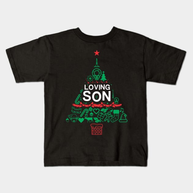 Terrific Grandson Gift - Xmas Tree - Christmas Kids T-Shirt by Vector-Artist